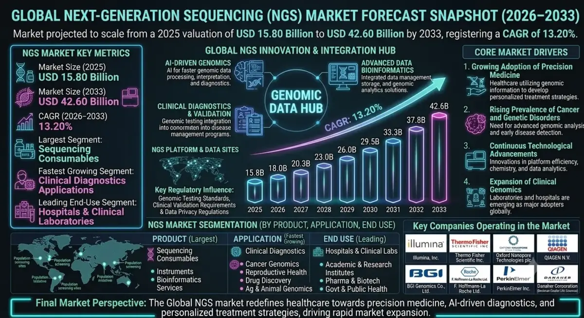 Next-Generation Sequencing (NGS) refers to advanced sequencing technologies that enable rapid and high-throughput analysis of DNA and RNA.