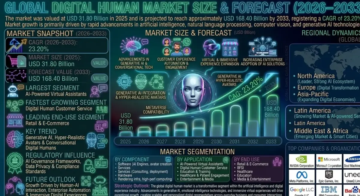 Digital humans are AI-powered virtual representations designed to simulate human appearance, behavior, communication, and emotional interaction.