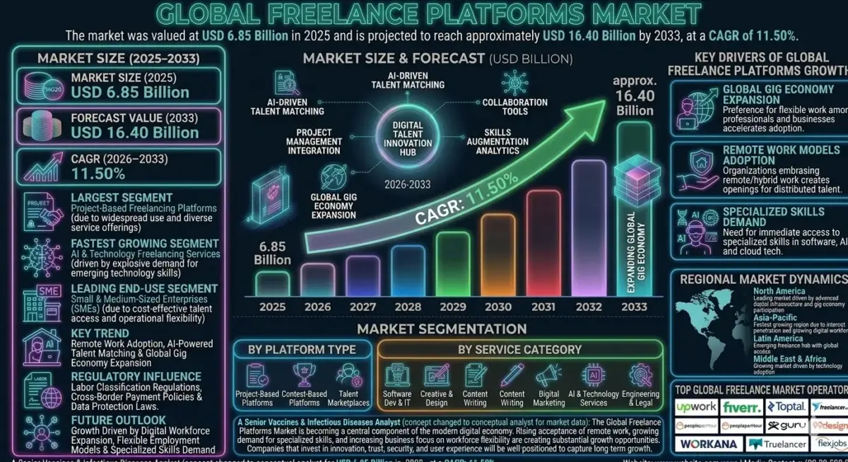 Freelance platforms are digital marketplaces that connect independent professionals with businesses and individuals seeking services across domains such as software development, graphic design, content creation, digital marketing, consulting, finance, engineering, and legal services.