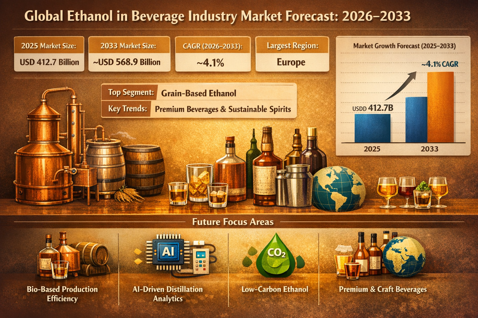 Global Ethanol in Beverage Industry Market size and share Analysis 2026-2033