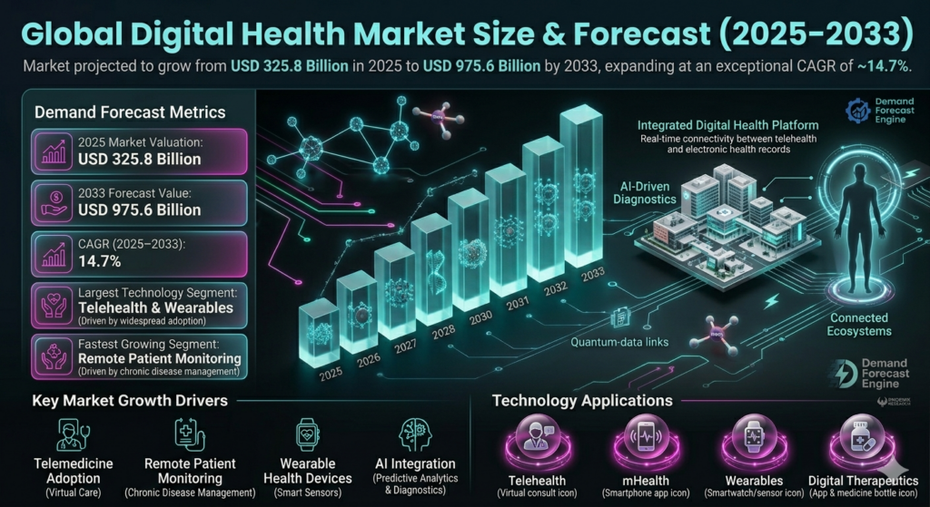 The digital health market is a critical segment of the global healthcare technology ecosystem.