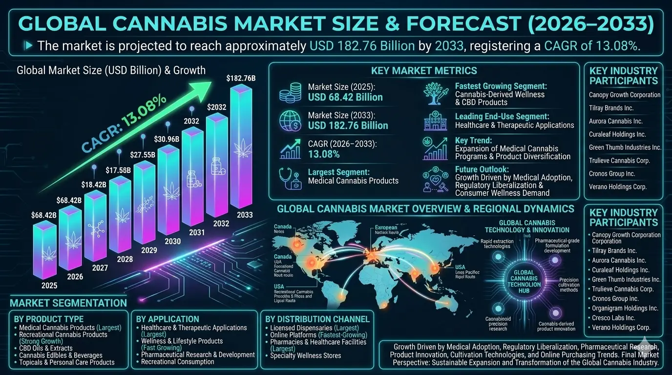 Cannabis refers to plant-derived products containing cannabinoids such as tetrahydrocannabinol (THC) and cannabidiol (CBD), which are utilized for medical, therapeutic, wellness, and recreational purposes.