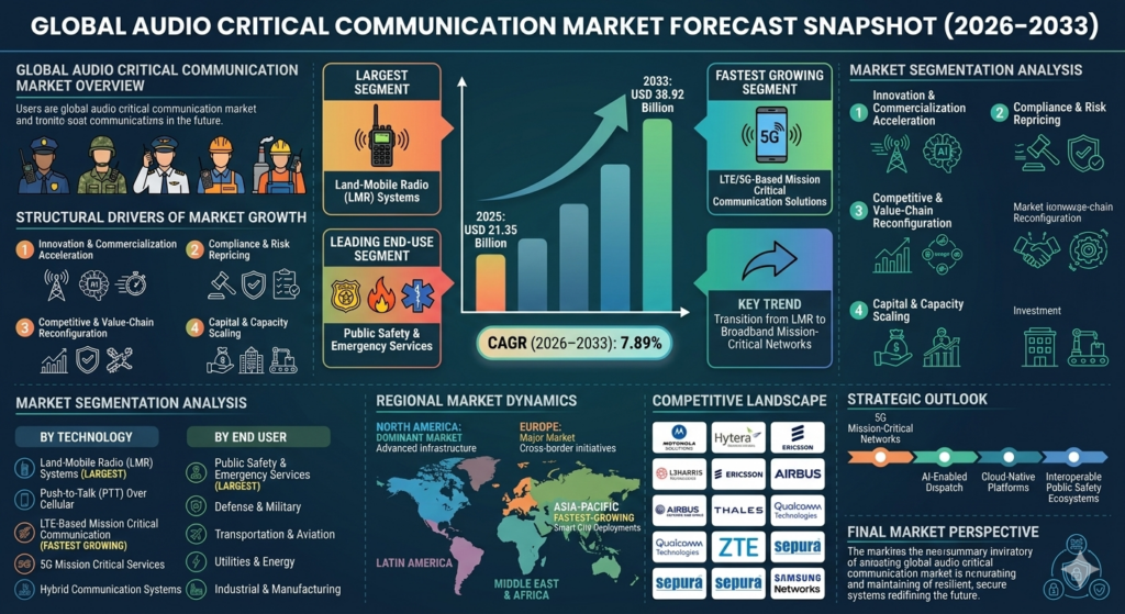 Audio critical communication refers to secure, high-reliability voice communication systems used in mission-critical environments where failure is not an option.