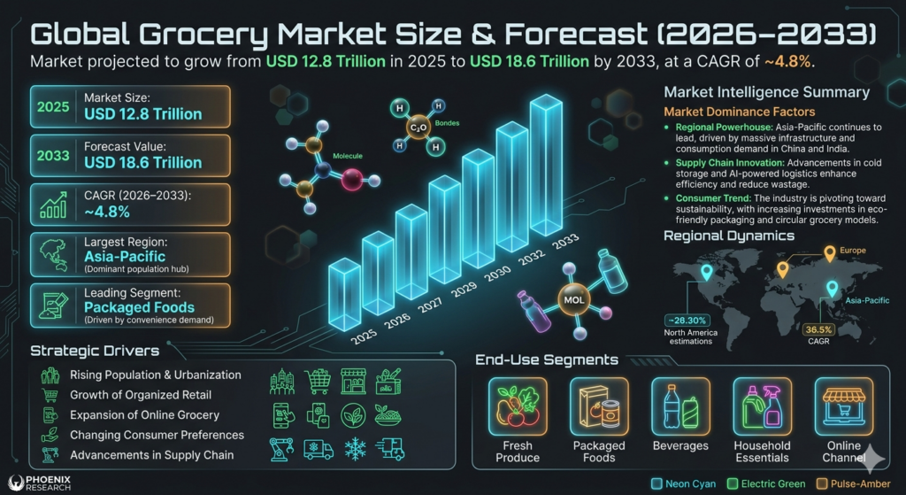The grocery market represents one of the largest and most essential segments of the global retail industry.