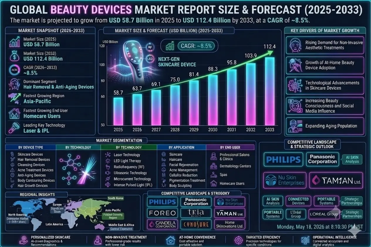 Global Beauty Devices Market Report, Size and Forecast 2026-2033