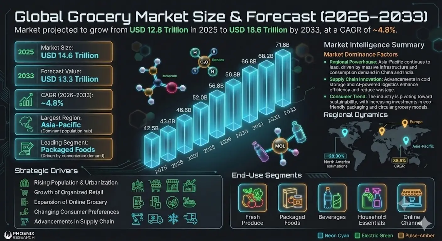 Global Grocery Market Size and Share Analysis 2026-2033