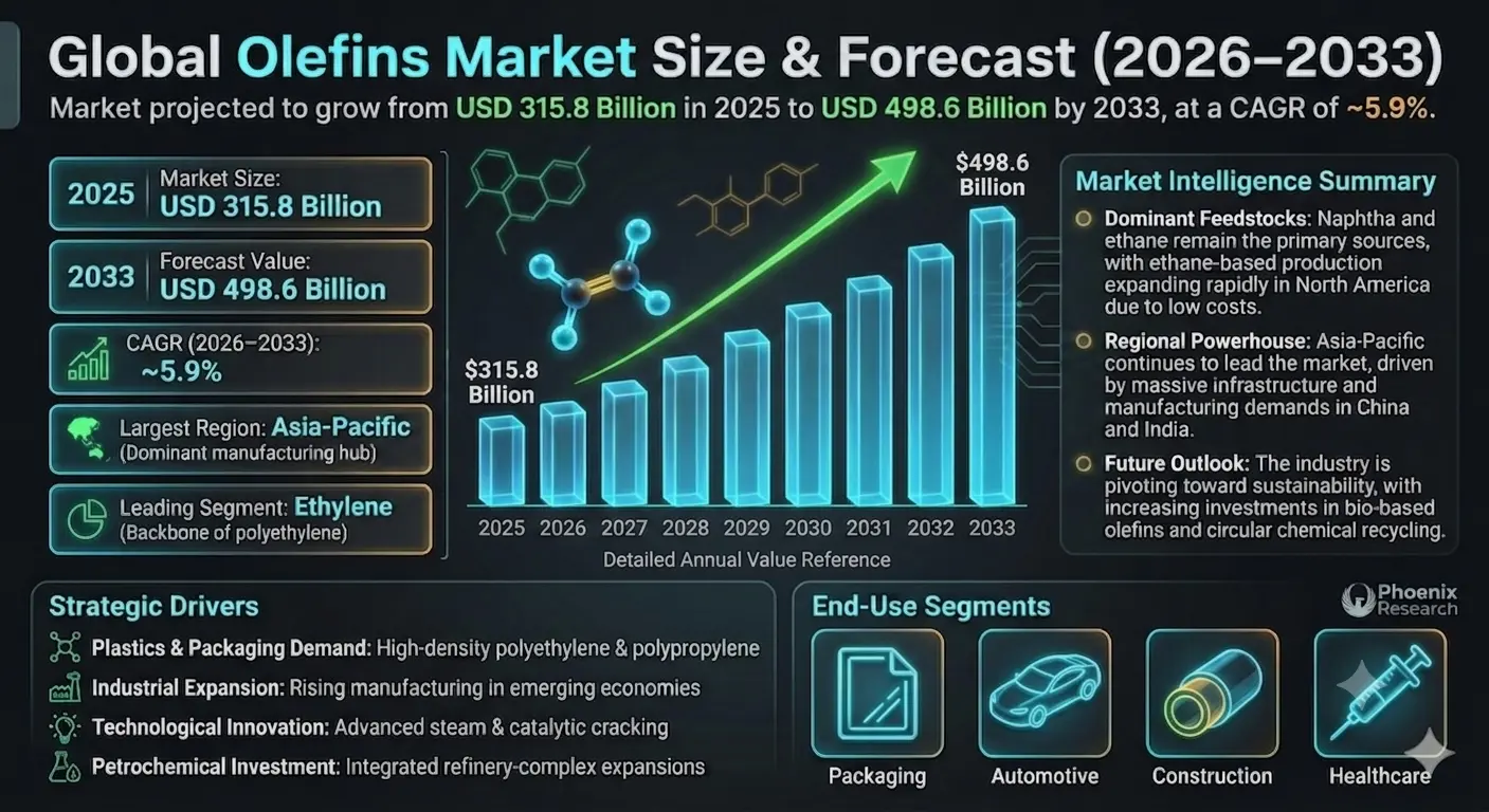 Global Olefins Market Size And Share Analysis 2026-2033