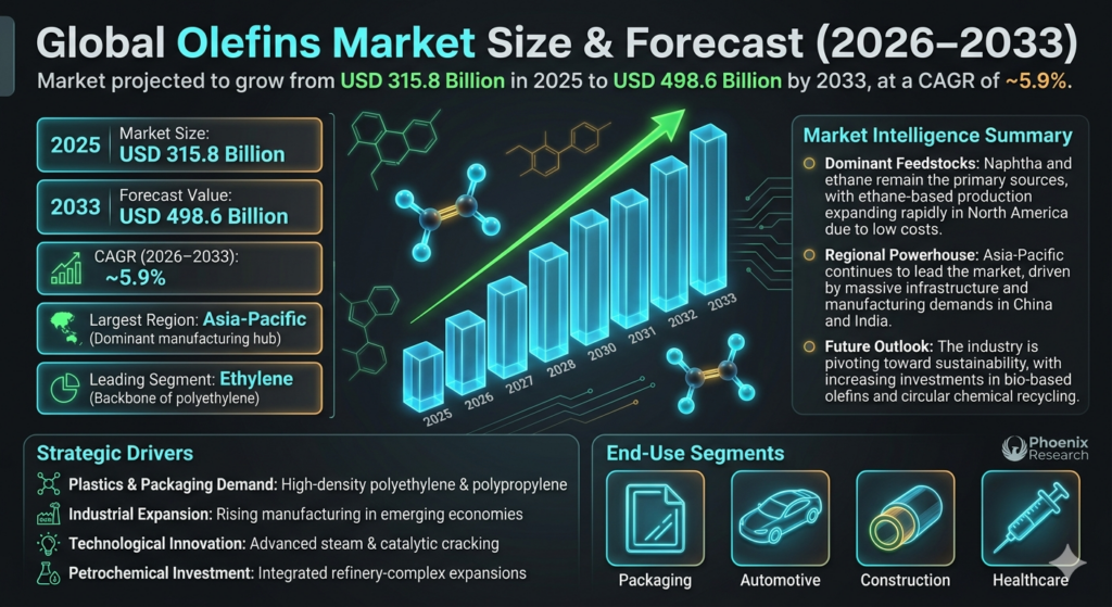 The olefins market represents one of the most important segments of the global petrochemical industry.