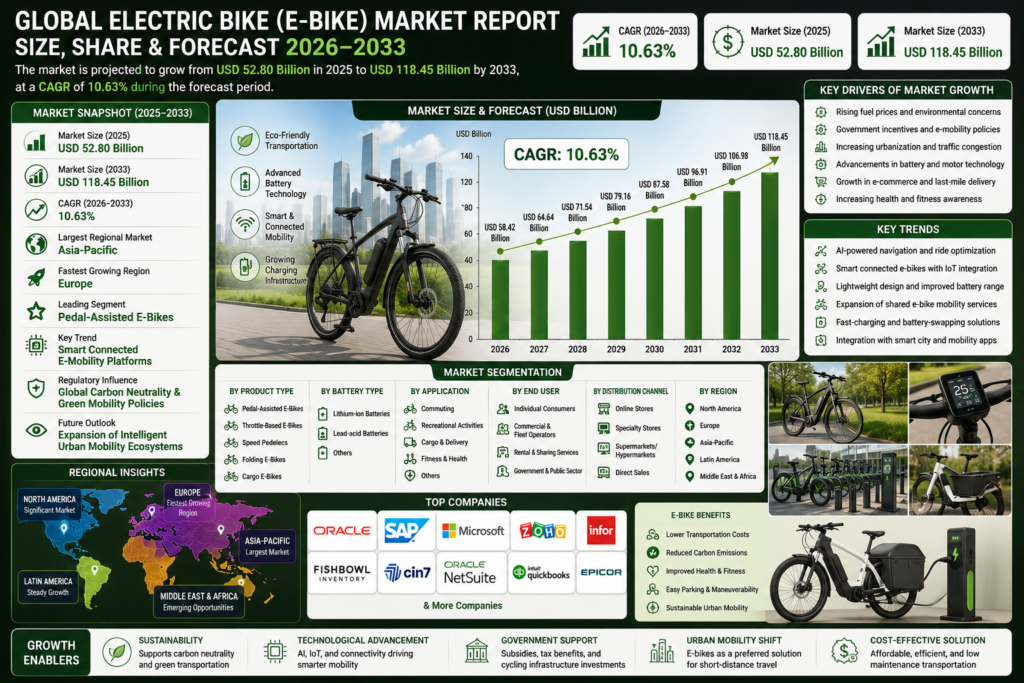 Global Electric Bike (E-Bike) Market Report
