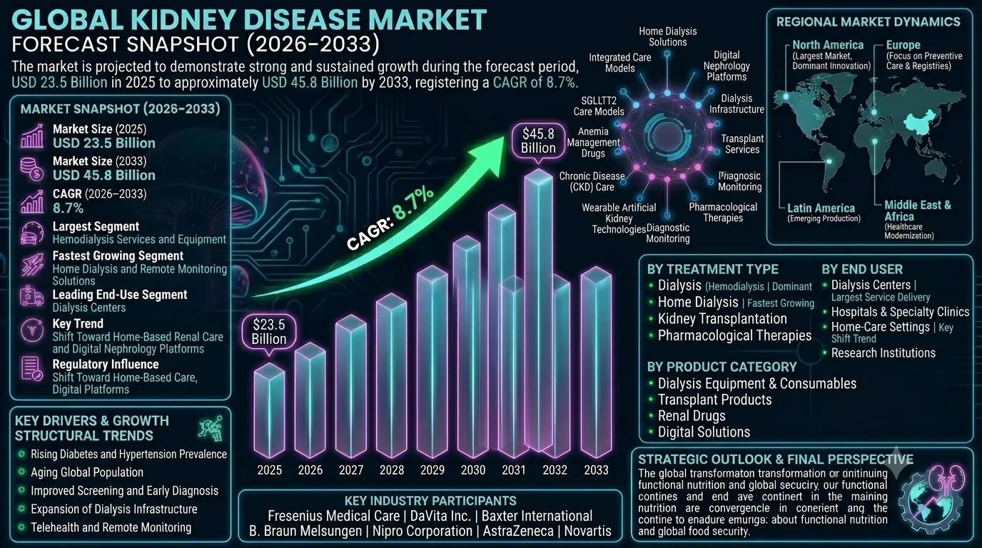 Global kidney disease market Size and Share Analysis 2026-2033