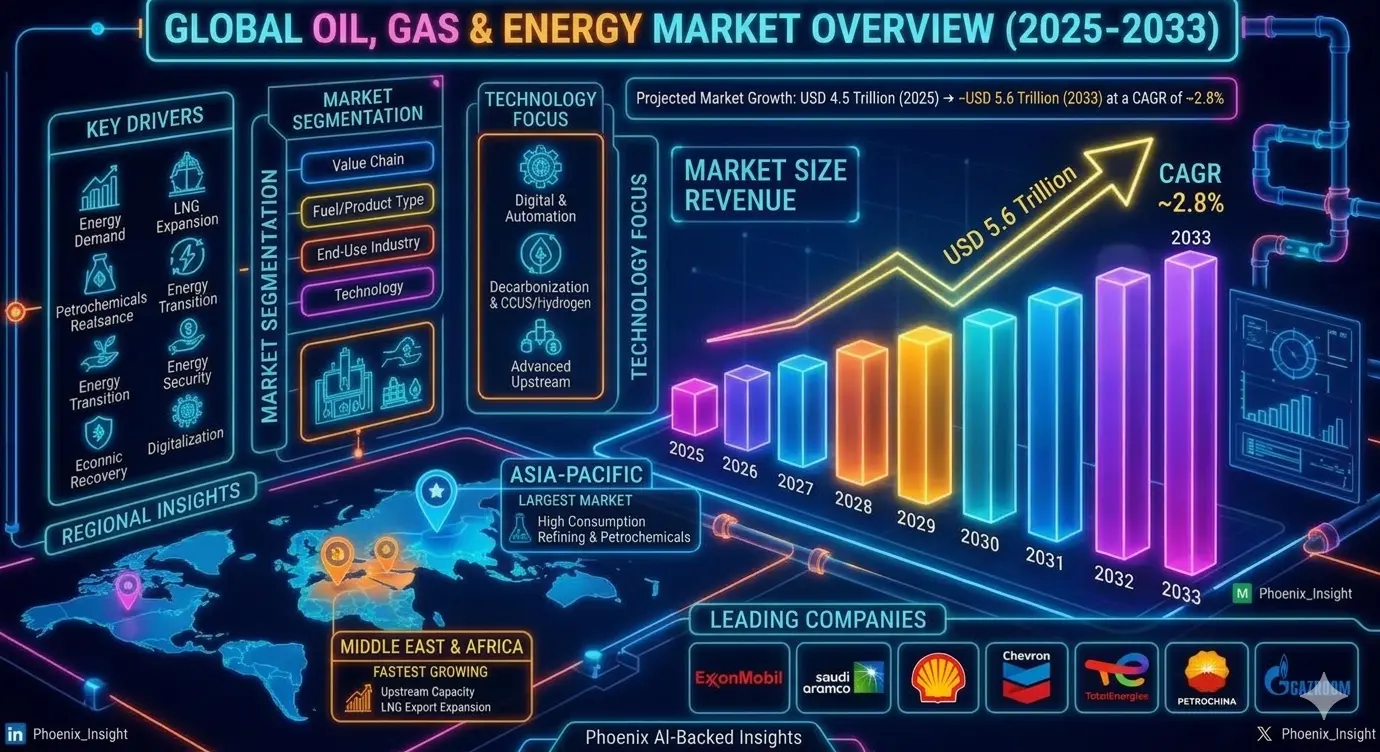 global Oil, Gas & Energy Market, Size & Forecast 2026-2033