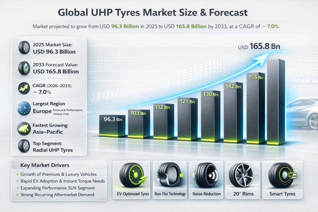 The Global Ultra-High Performance (UHP) Tyres Market is all about making tyres for speed demons .