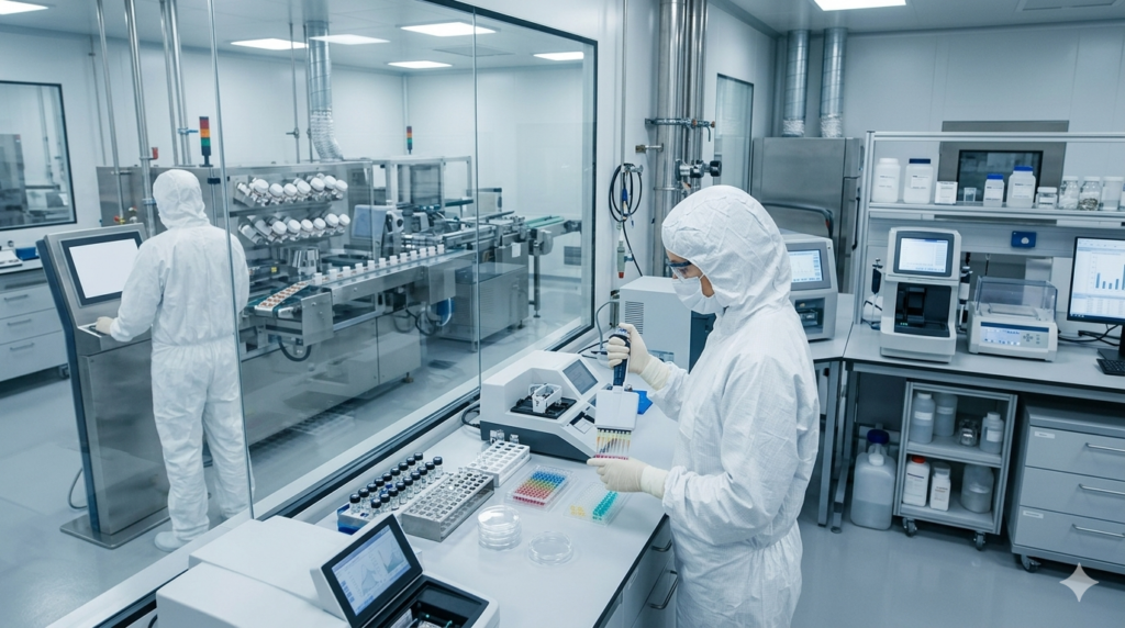 The Pharmaceuticals segment covers the research, development, manufacturing, distribution, and commercialization of medicinal products used for the prevention, diagnosis, treatment, and management of diseases and medical conditions.