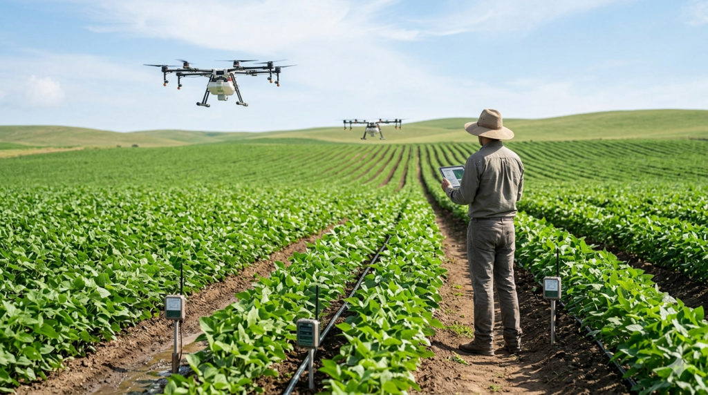 The Precision Farming segment covers the application of advanced technologies, data analytics, and automated systems to optimize agricultural productivity, resource utilization, and farm management practices.
