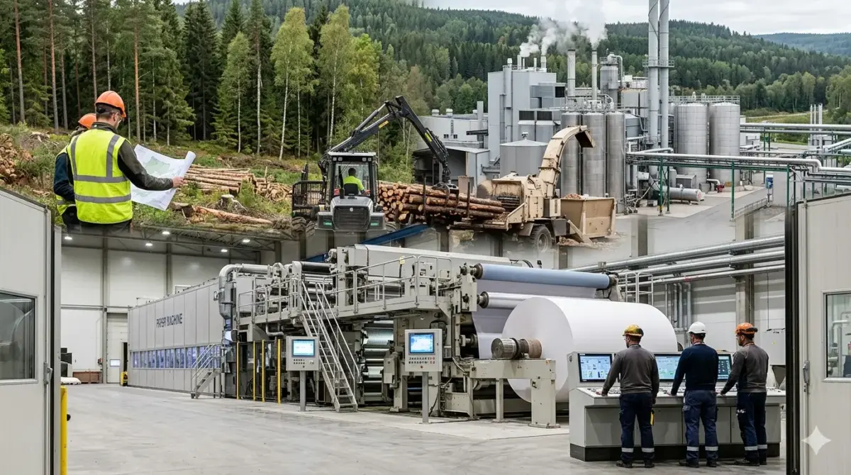 The Paper & Forest Products segment covers the cultivation, harvesting, processing, manufacturing, and distribution of wood-based raw materials and paper products used across packaging, printing, construction, consumer goods, and industrial applications.