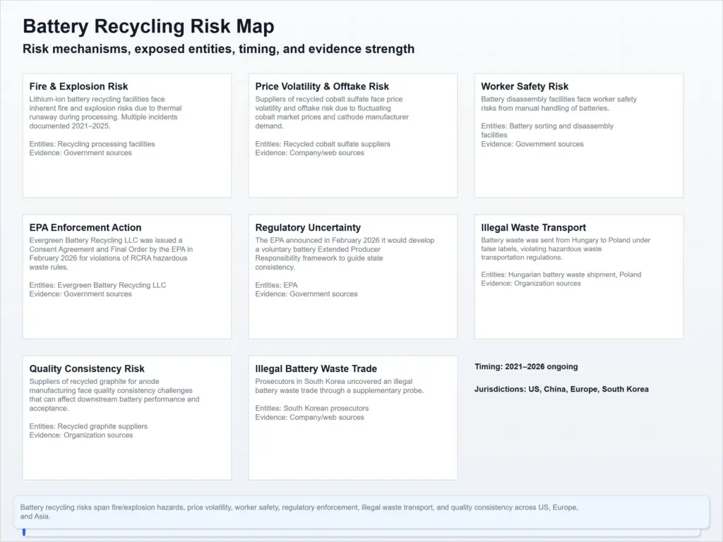 battery recycling risk map