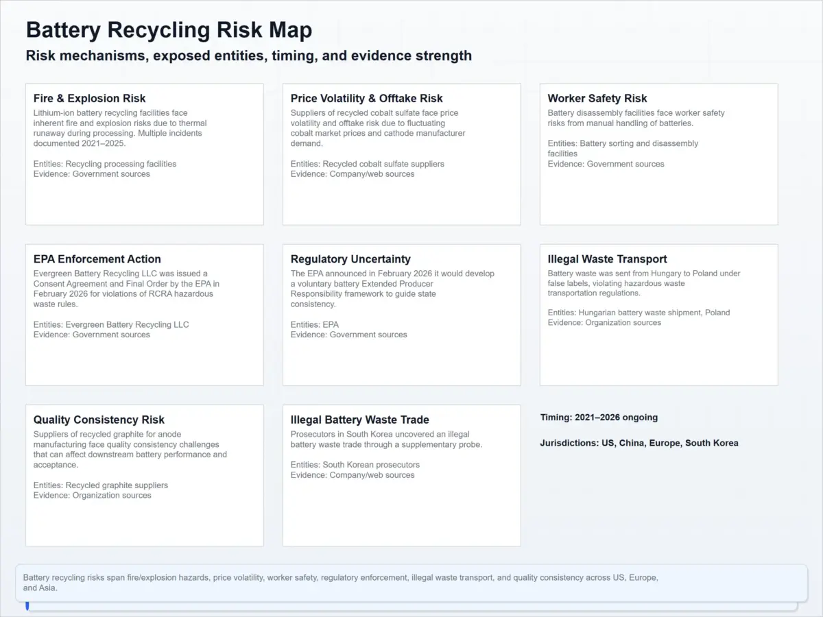 battery recycling risk map